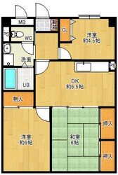 サンライズ津福の物件間取画像